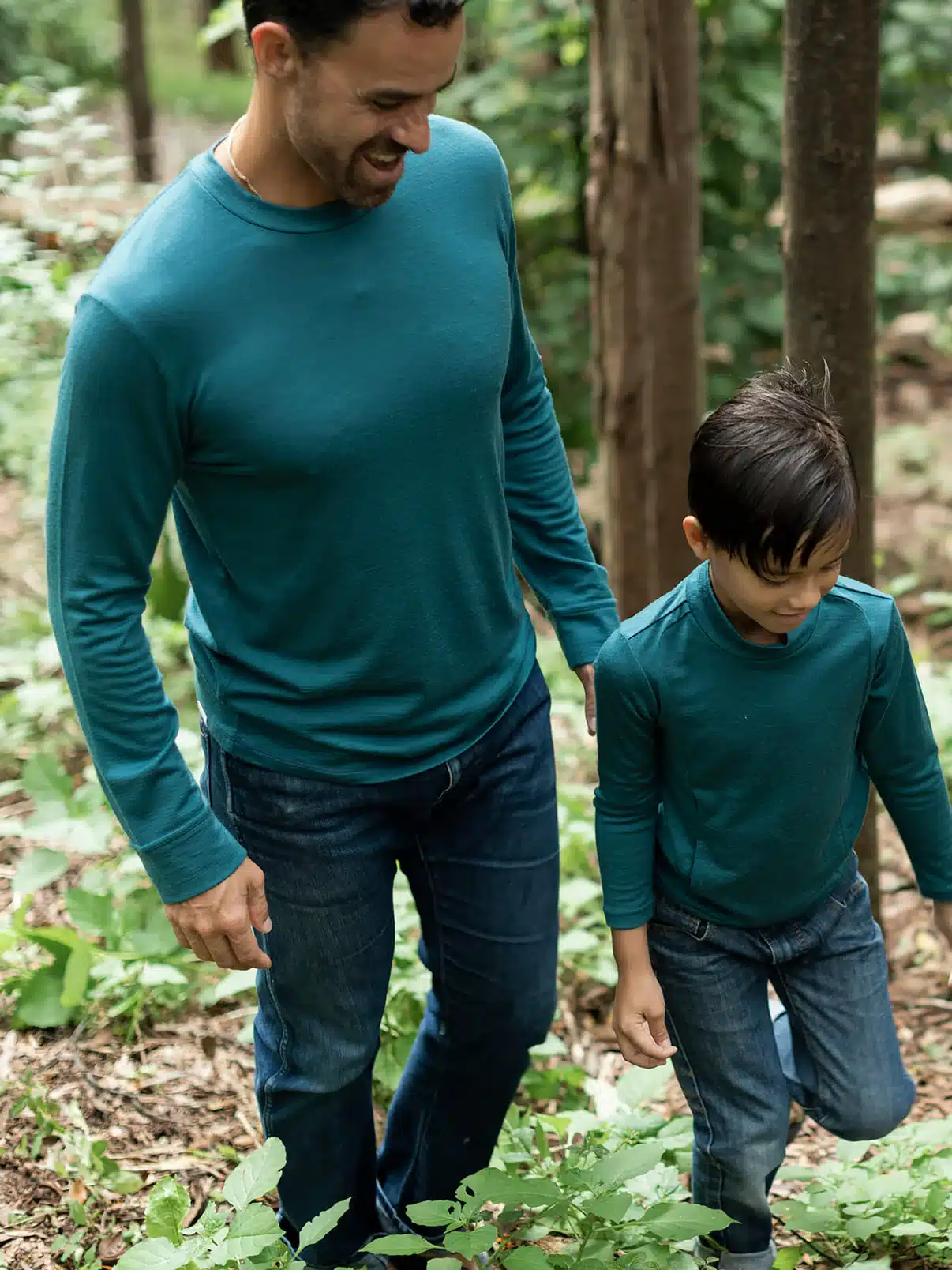 Nui GOTS Certified Organic Men's Mahia Crew Deep Sea