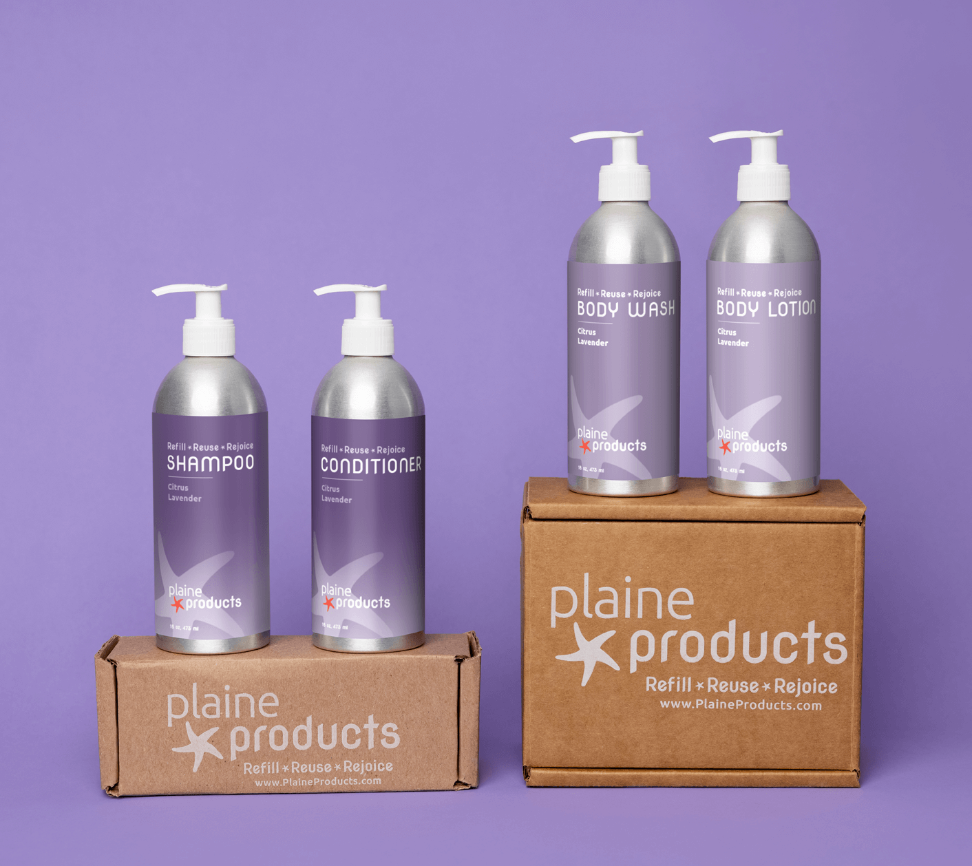 Plaine Products plastic-free, zero-waste organic skincare and organic hair care