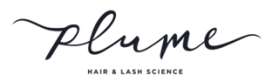 Plume logo, Plume organic lash serum review and promo code