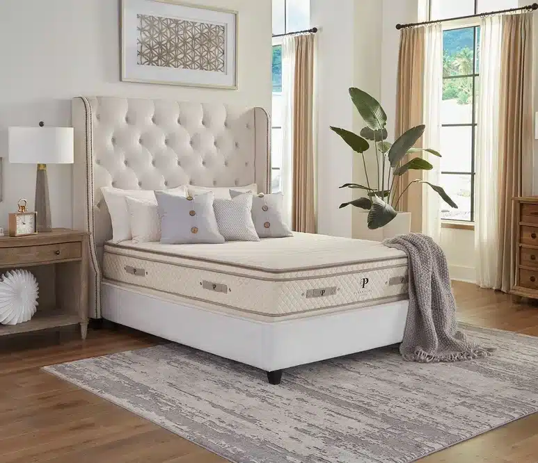 PlushBeds Organic Latex Mattress The Botanical Bliss, GOTS and GOLS Certified organic mattress factory