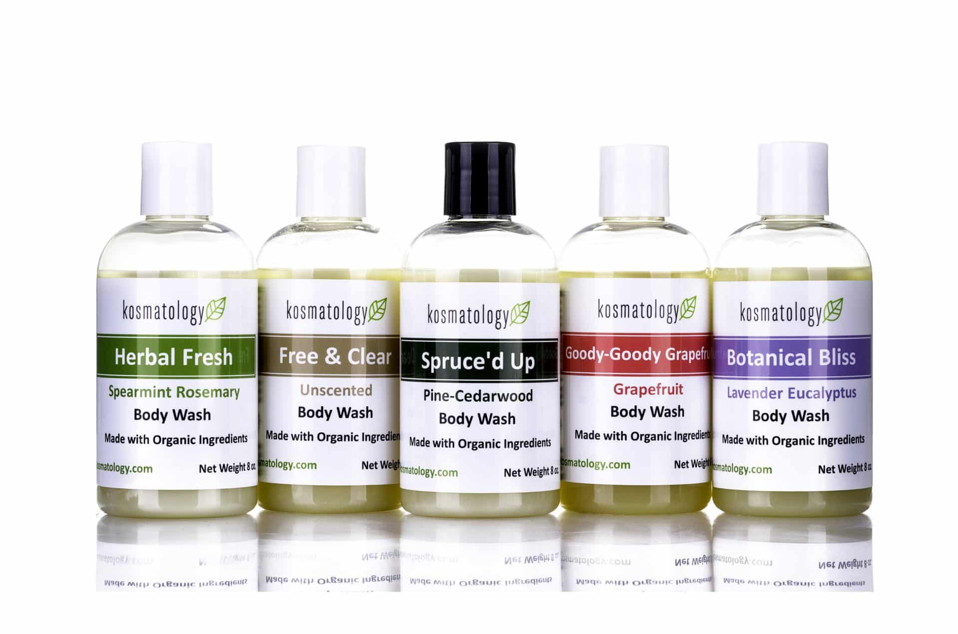Kosmatology organic body wash, delicate skin