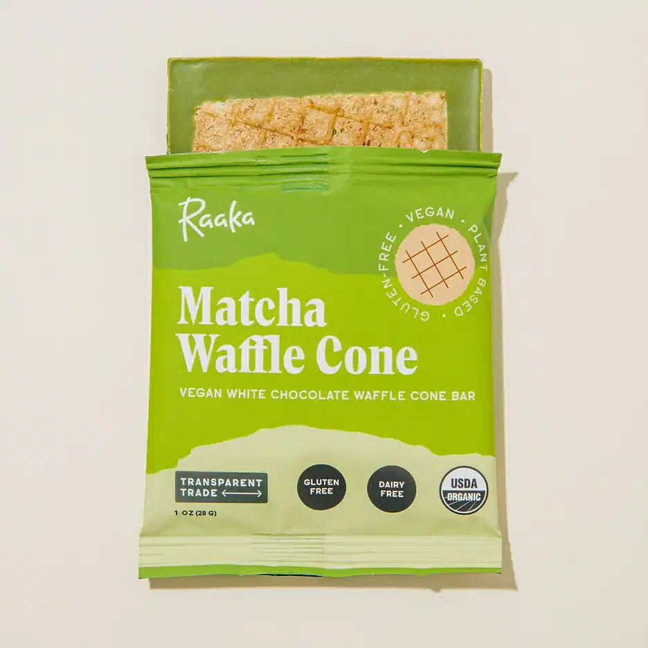 Raaka Organic Matcha Waffle Cone review and promo code