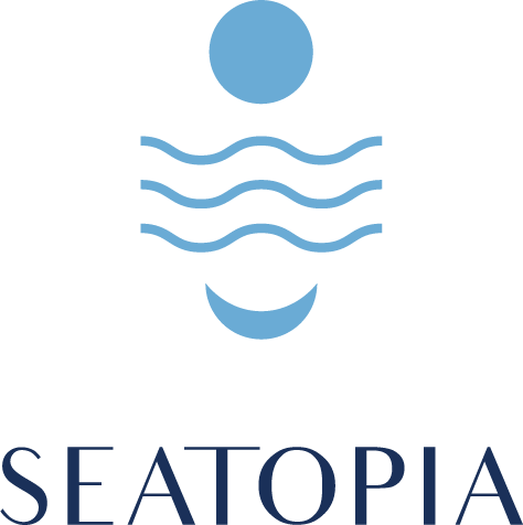 Seatopia logo and promo code
