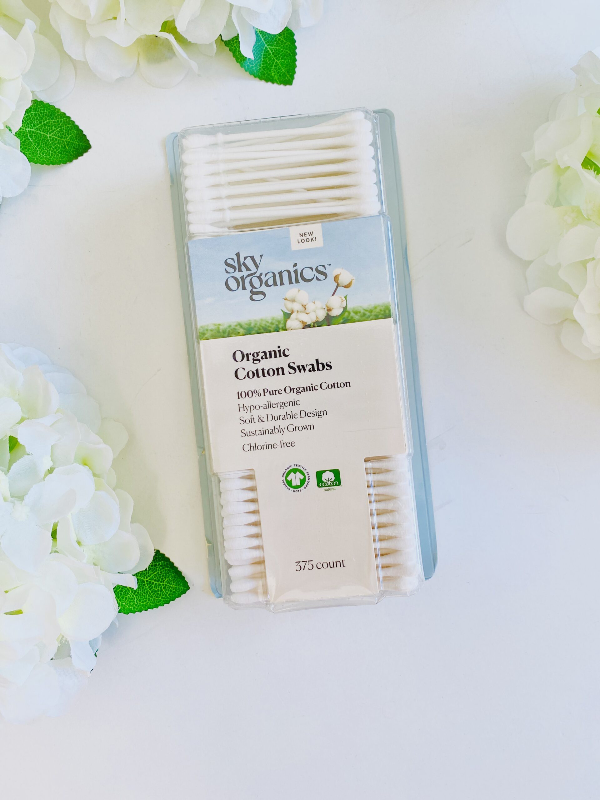 Sky Organics GOTS Certified Organic Cotton Swabs