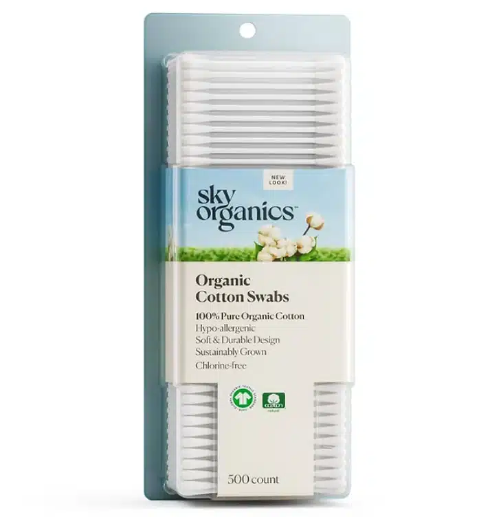 Sky Organics GOTS Certifed Organic Cotton Swabs