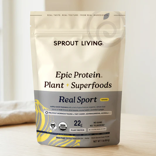 Sprout Living Real Sport Organic Plant Protein review and promo code