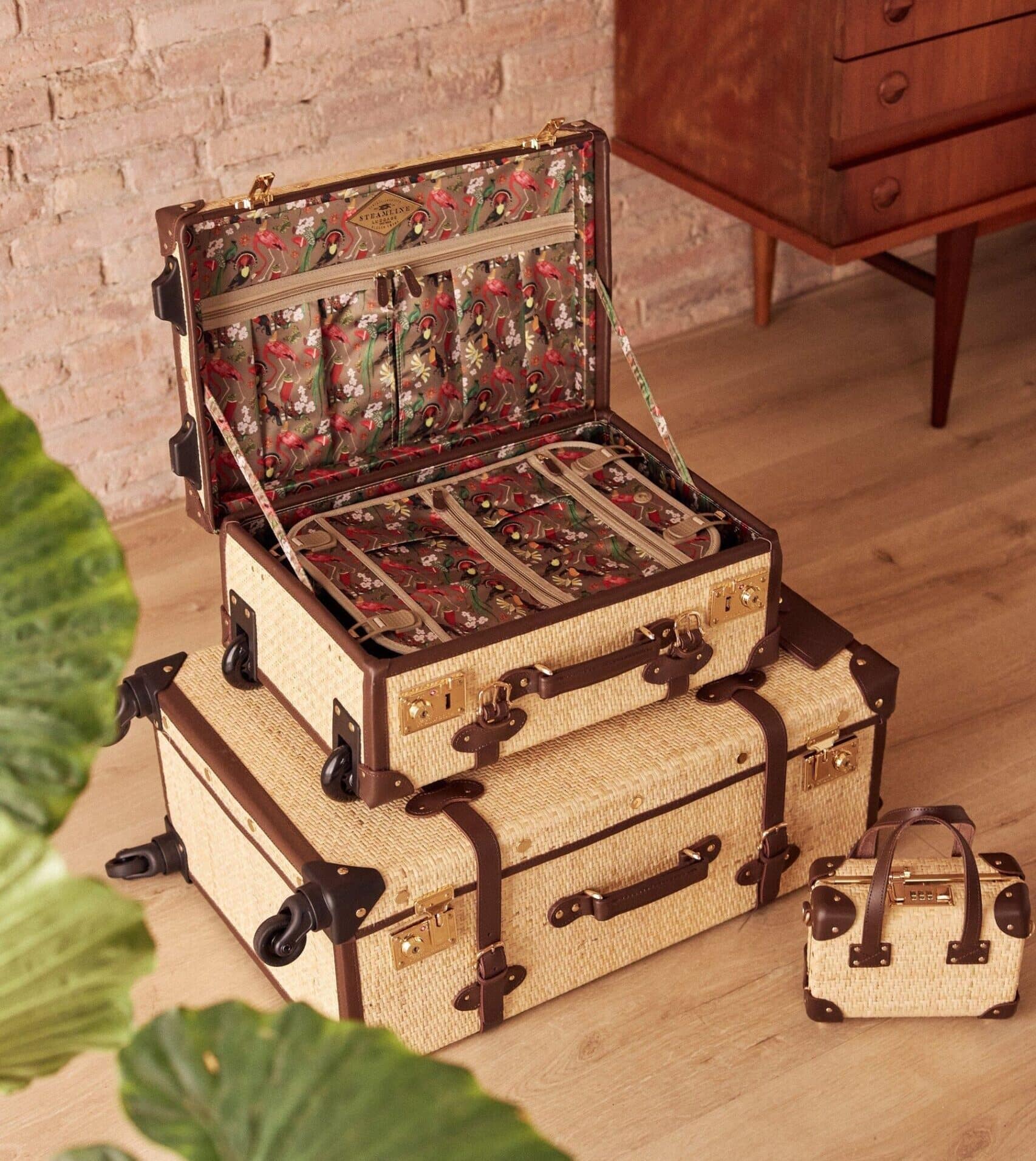 SteamLine Organic Rattan Luggage