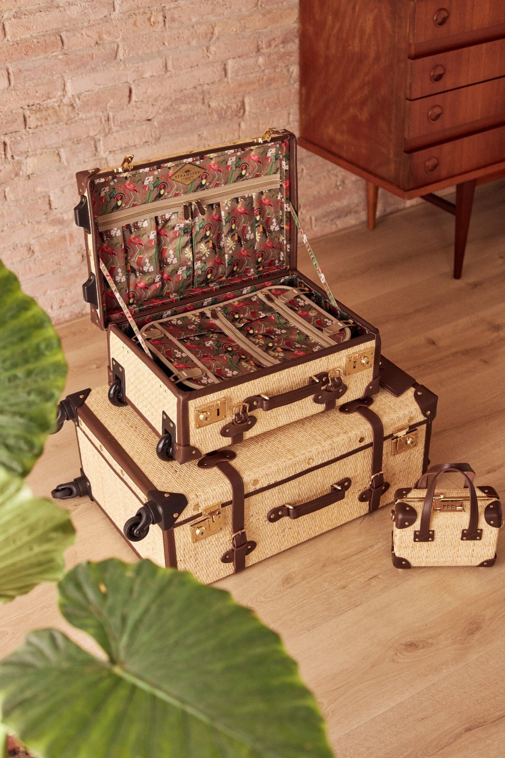 SteamLine Organic Rattan Luggage