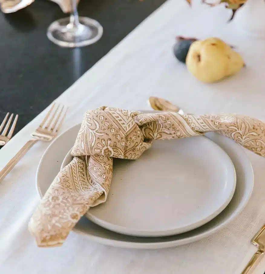 Cleobella Organic Napkin Set review GOTS certified organic cotton promo code