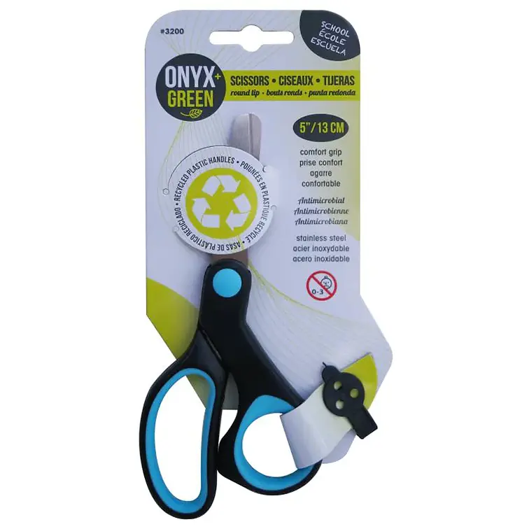 EarthHero Onyx and Green Kids Recycled Plastic Scissors