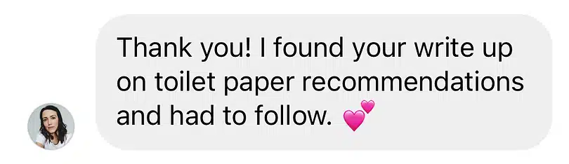 review toilet paper