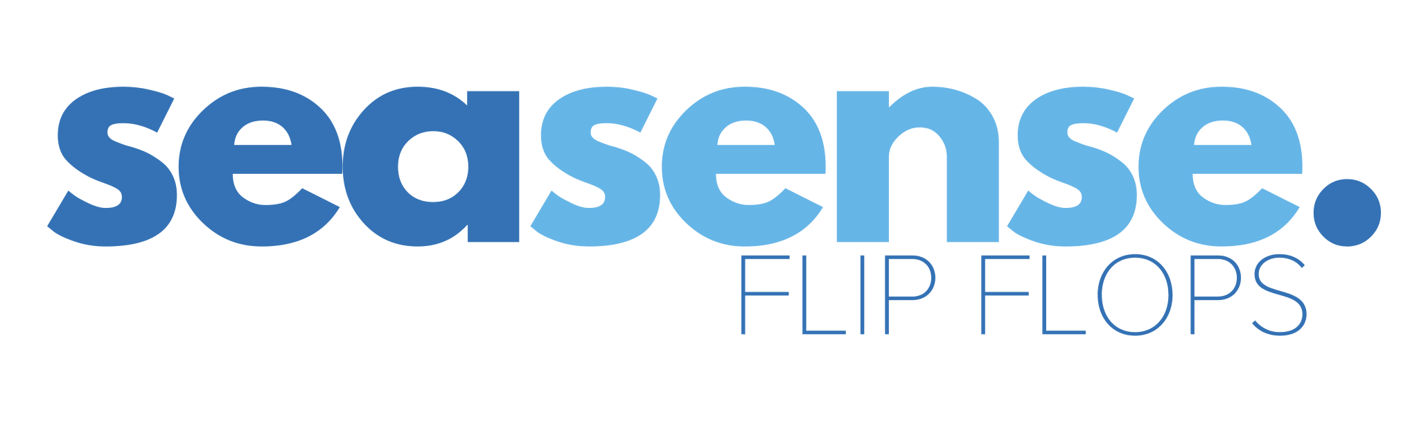 seasense organic, plastic-free flip flops logo