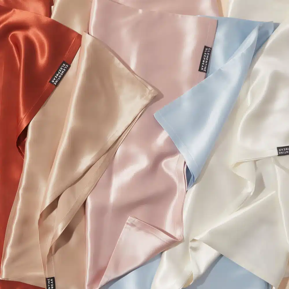 Clementine GOTS Certified Organic Silk Pillowcase for wrinkles