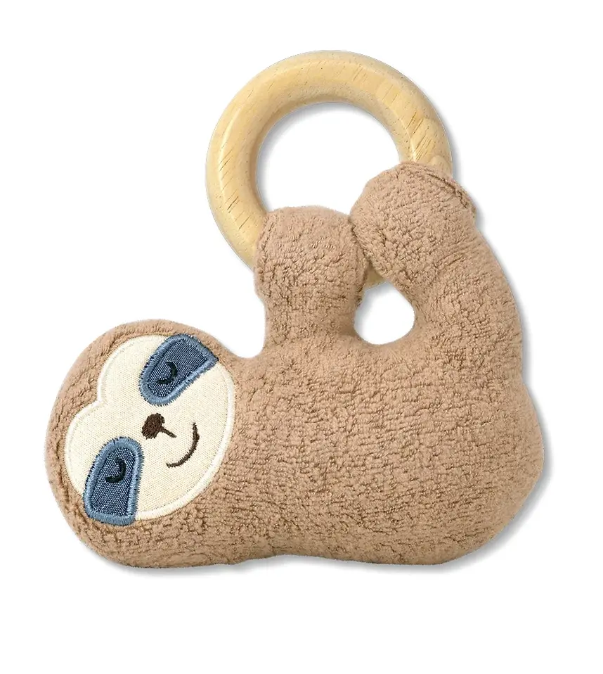 Apple Park Sloth Plush Teething Toy