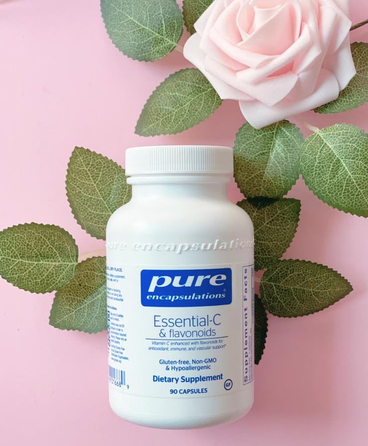 Pure Encapsulations, supplements for travel, jet lag supplements, Essential-C, not-acid vitaminc C