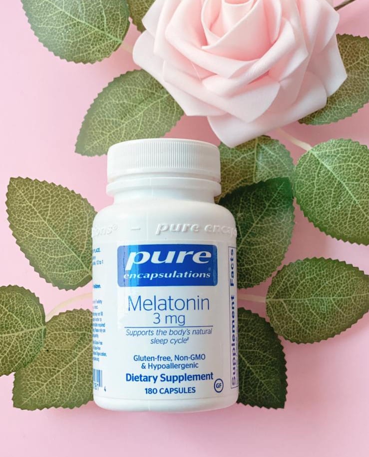 organic supplement, pure encapsulations, melatonin, travel, jet lag