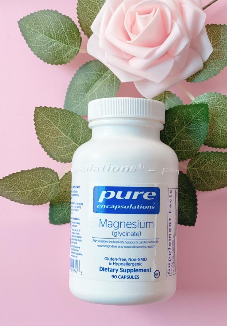 organic supplement, pure encapsulations, magnesium glycinate