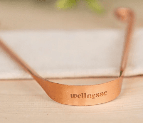 Wellness promo code, organic copper tongue scraper made in the USA
