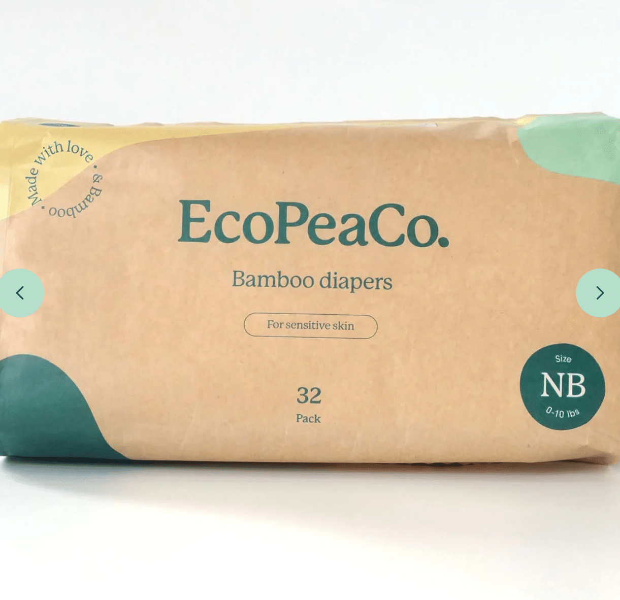 EcoPeaCo. organic Bamboo Diapers review and promo code