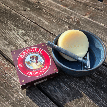 Badger organic shaving kit