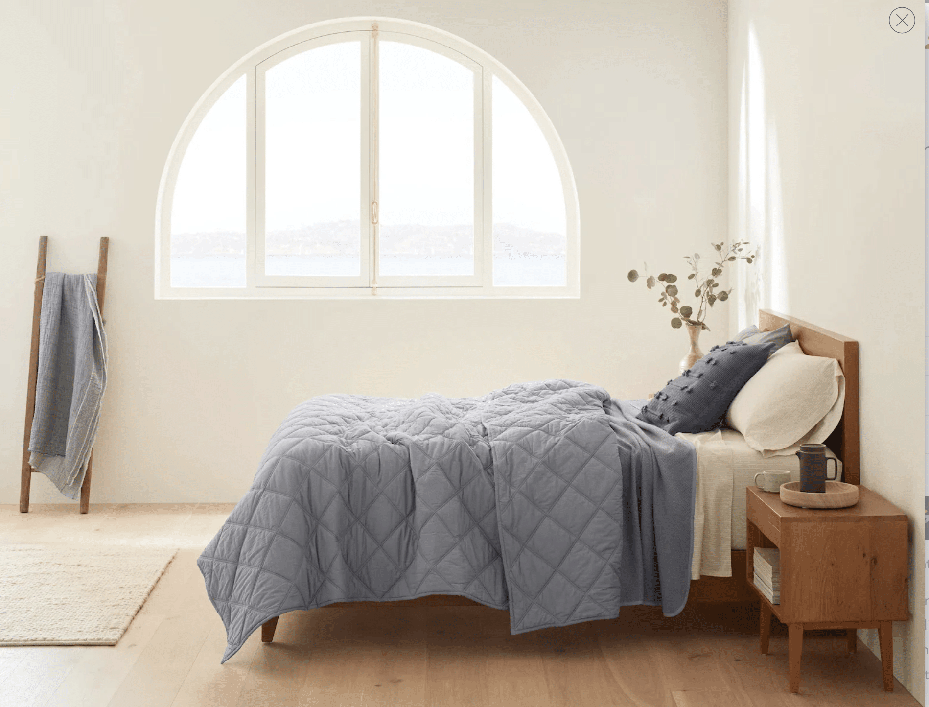Soaring Heart Organic Diamond-Stitched Organic Cotton Comforter