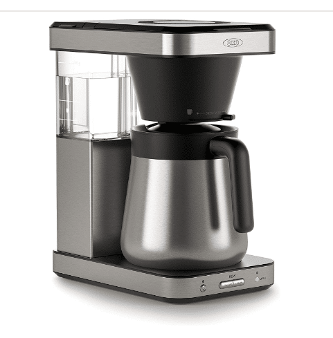 Coffee makers without California Proposition 65 warning, safer coffee makers, non-toxic coffee makers, heathier coffee makers, organic coffee makers, eco-frienldy coffee maker, OXO coffee maker