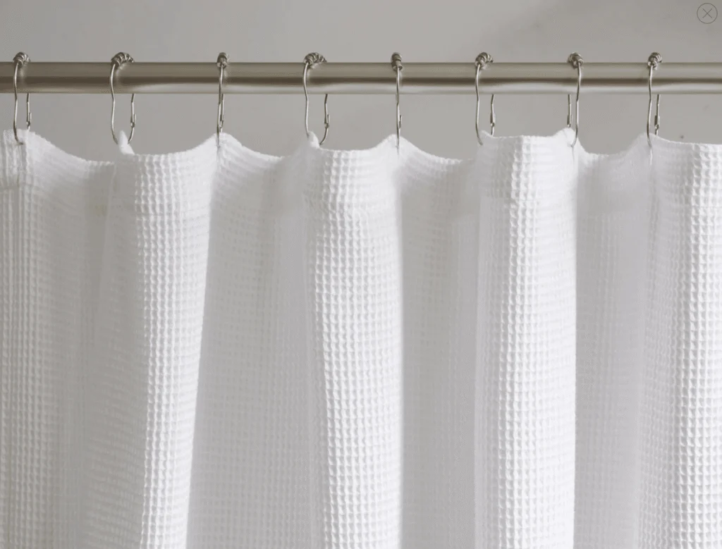 Soaring Heart Organic Waffle Shower Curtain