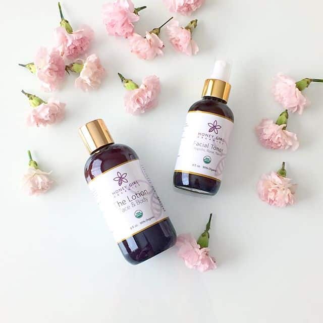 USDA Certified organic body cream and body lotion