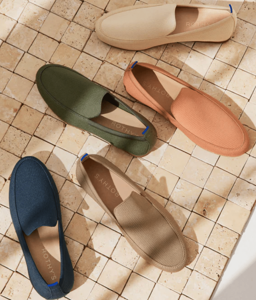 Rothy's The Ravello Loafer review and promo code, organic shoes