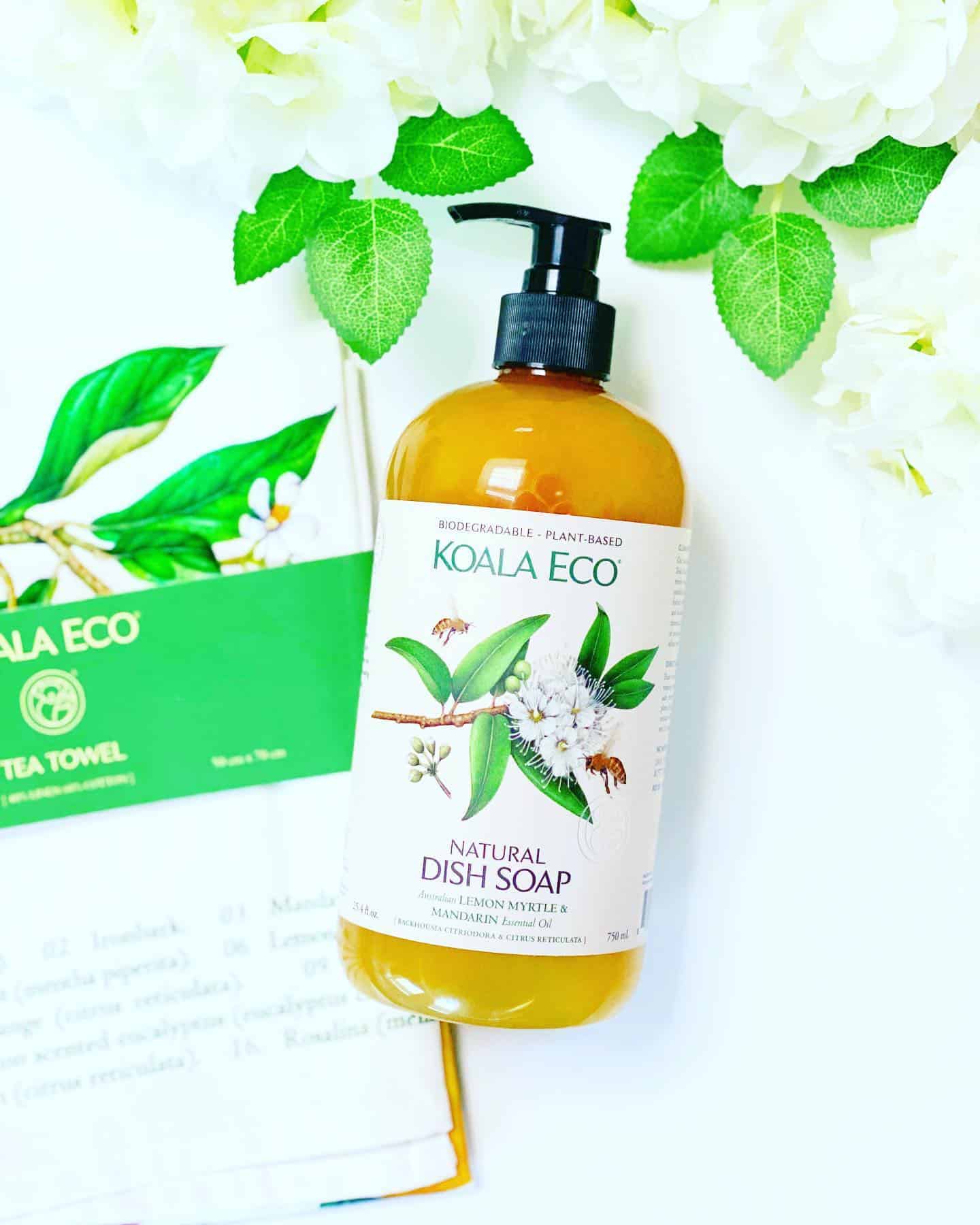 Koala Eco organic cleaning product reviews and promo code, dish soap