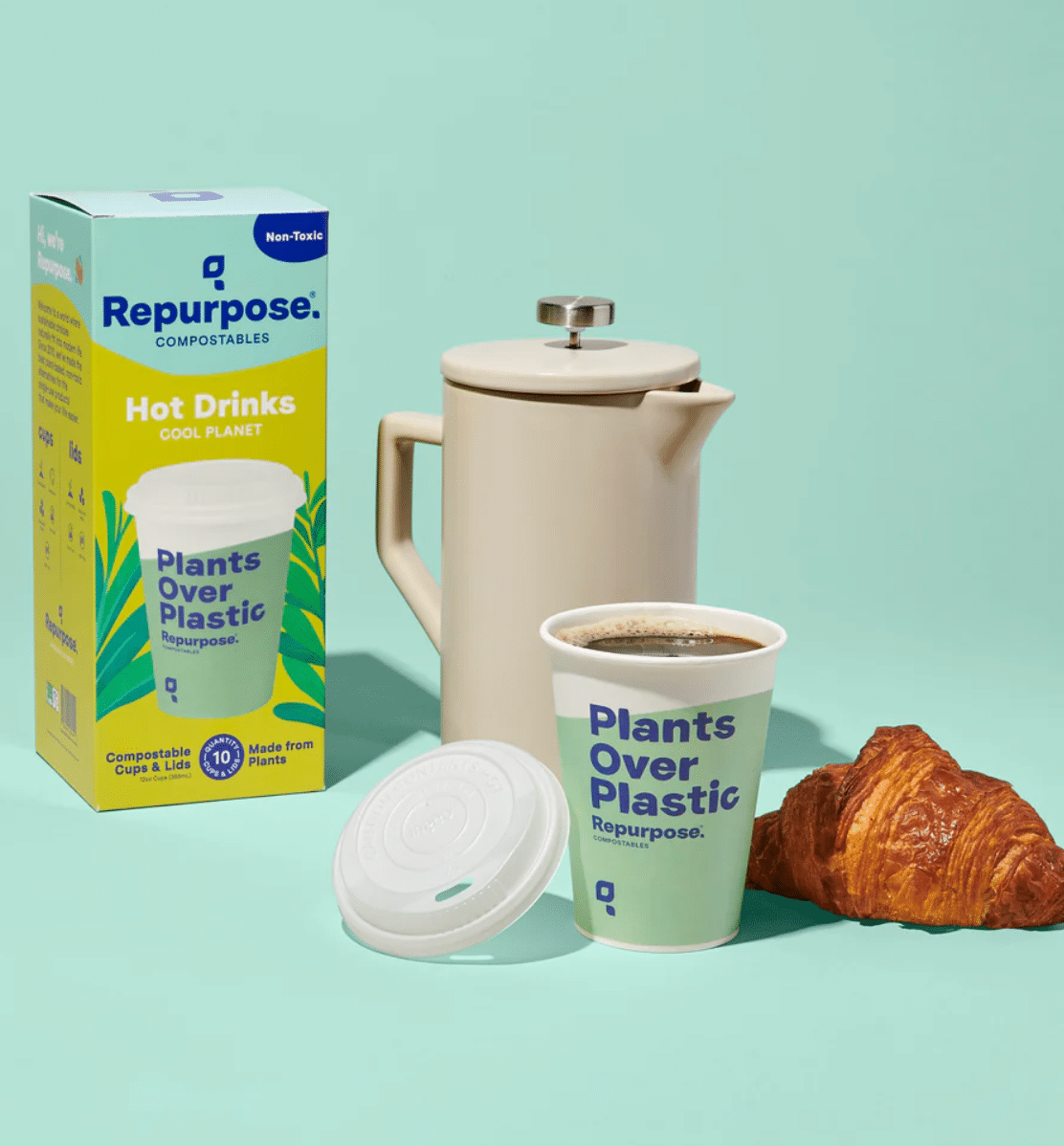 Repurpose Compostable Cup and Lid Set
