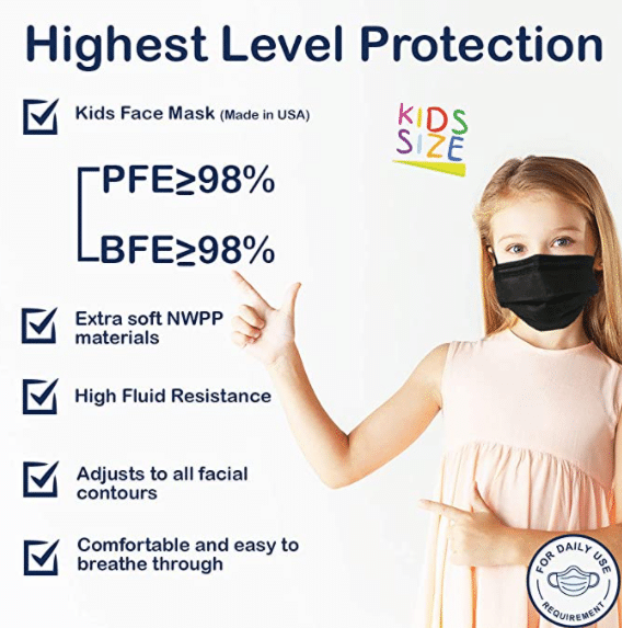 Organic face masks for kids