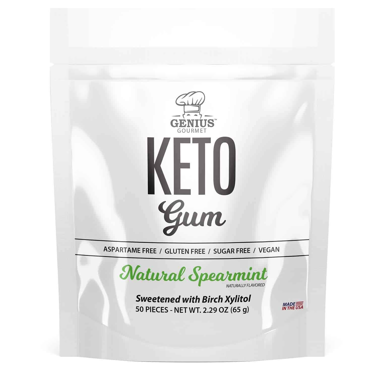 USDA certified organic chewing gum, all natural gums, KETO gum