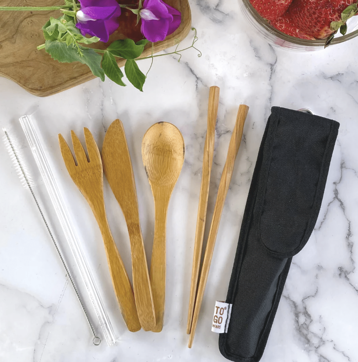 Simply Straws Reusable Utensils Kit reveiw and 10% off promo code