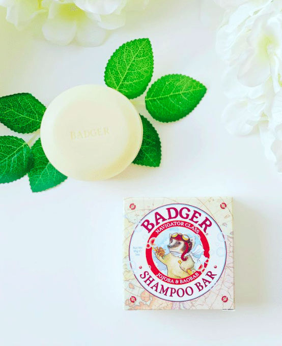 organic plasti free shampoo bar badger balm shampoo bar