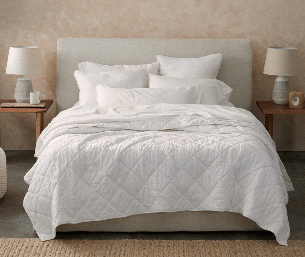 Coyuchi Organic Diamond Stitched Comforter 20% off promo code