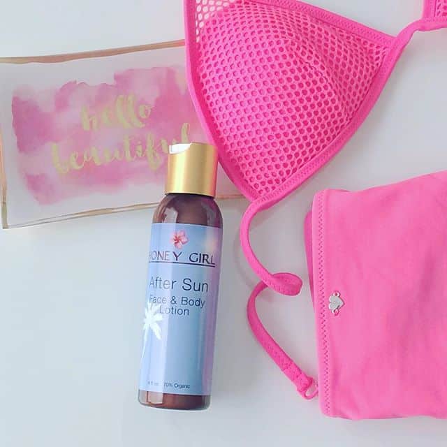 USDA Certfied organic after sun, organic skincare, after sun balm, Honey Girl Organics
