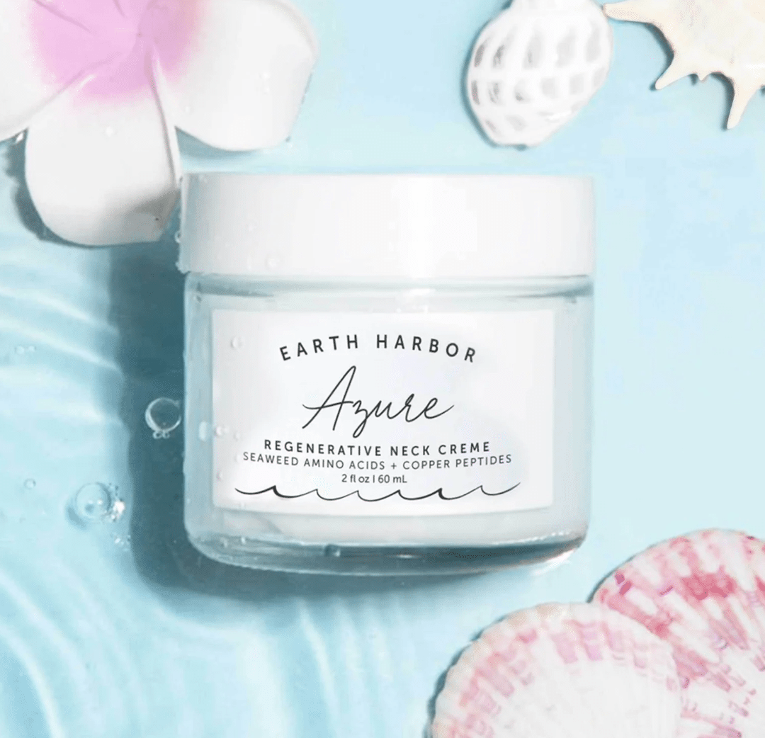 Earth Harbor Organic AZURE Regenerative Neck Creme review and promo code