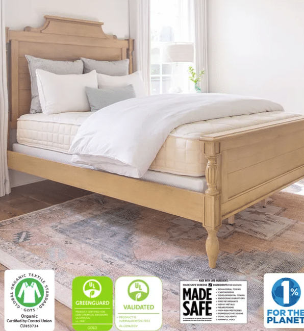 GOTS  certified organic mattress for kids, adult line, latex-free, naturepedic mattresses promo code, sale, discount