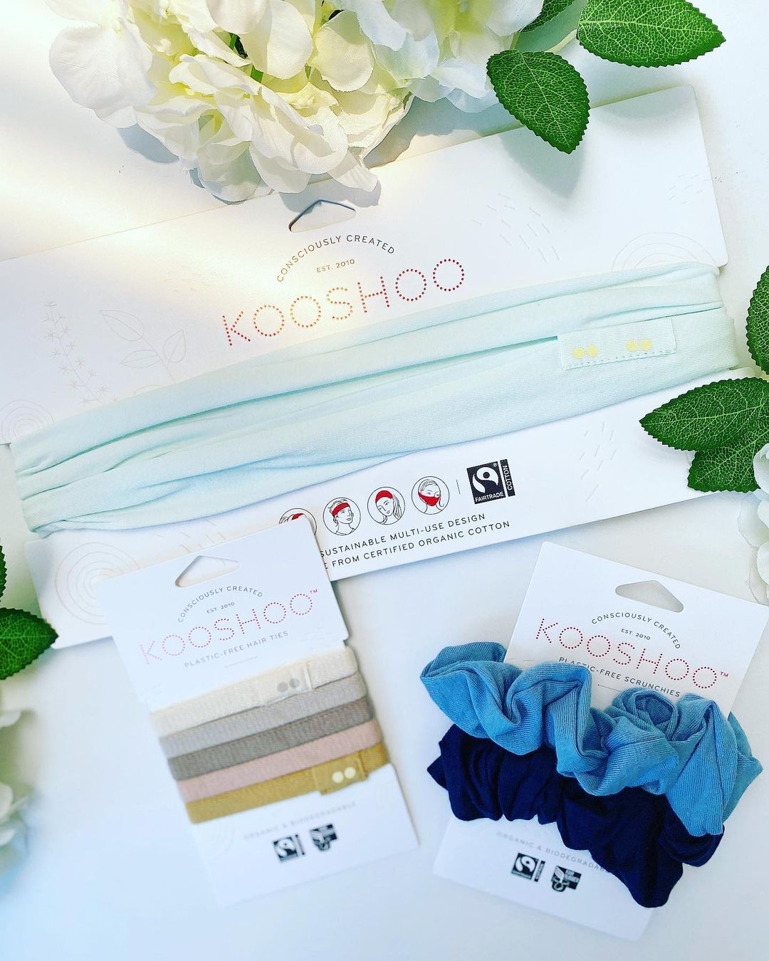 Kooshoo Certified  Organic Scrunchies review and promo code