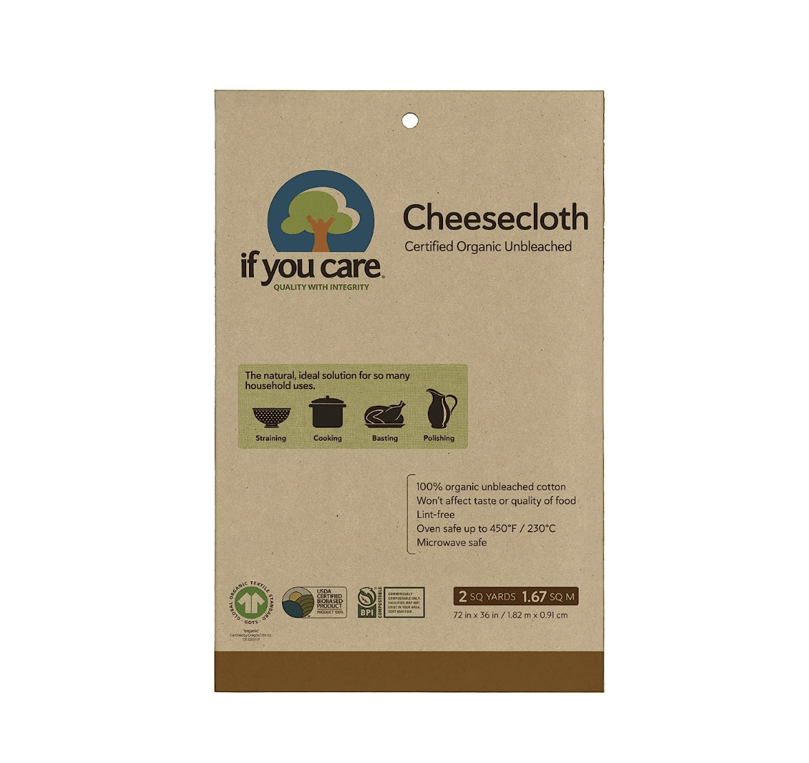 If You Care Certified Organic Cheesecloth review and promo code