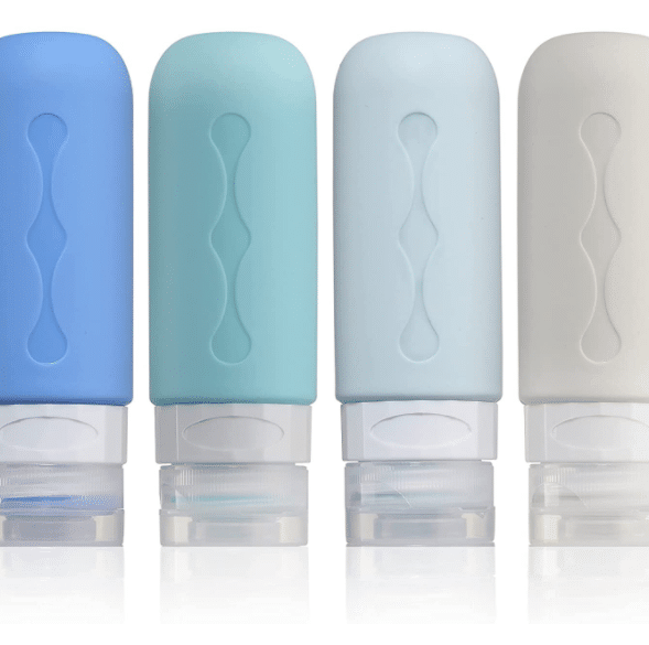 Travel size Tsa approved beauty container, beauty bottles TSA approved food grade silicone