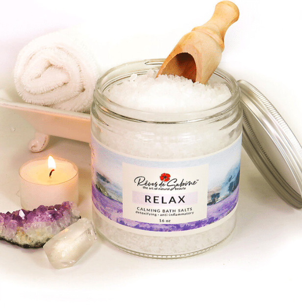 organic bath salts, natural, non toxic, organic spa, lavender
