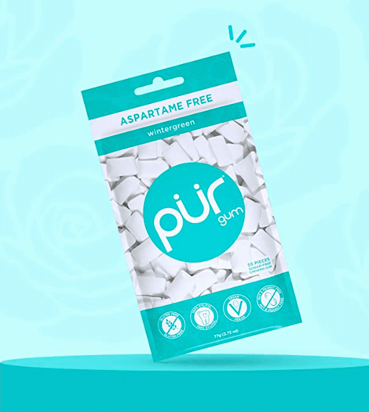 USDA certified organic chewing gum, all natural gums