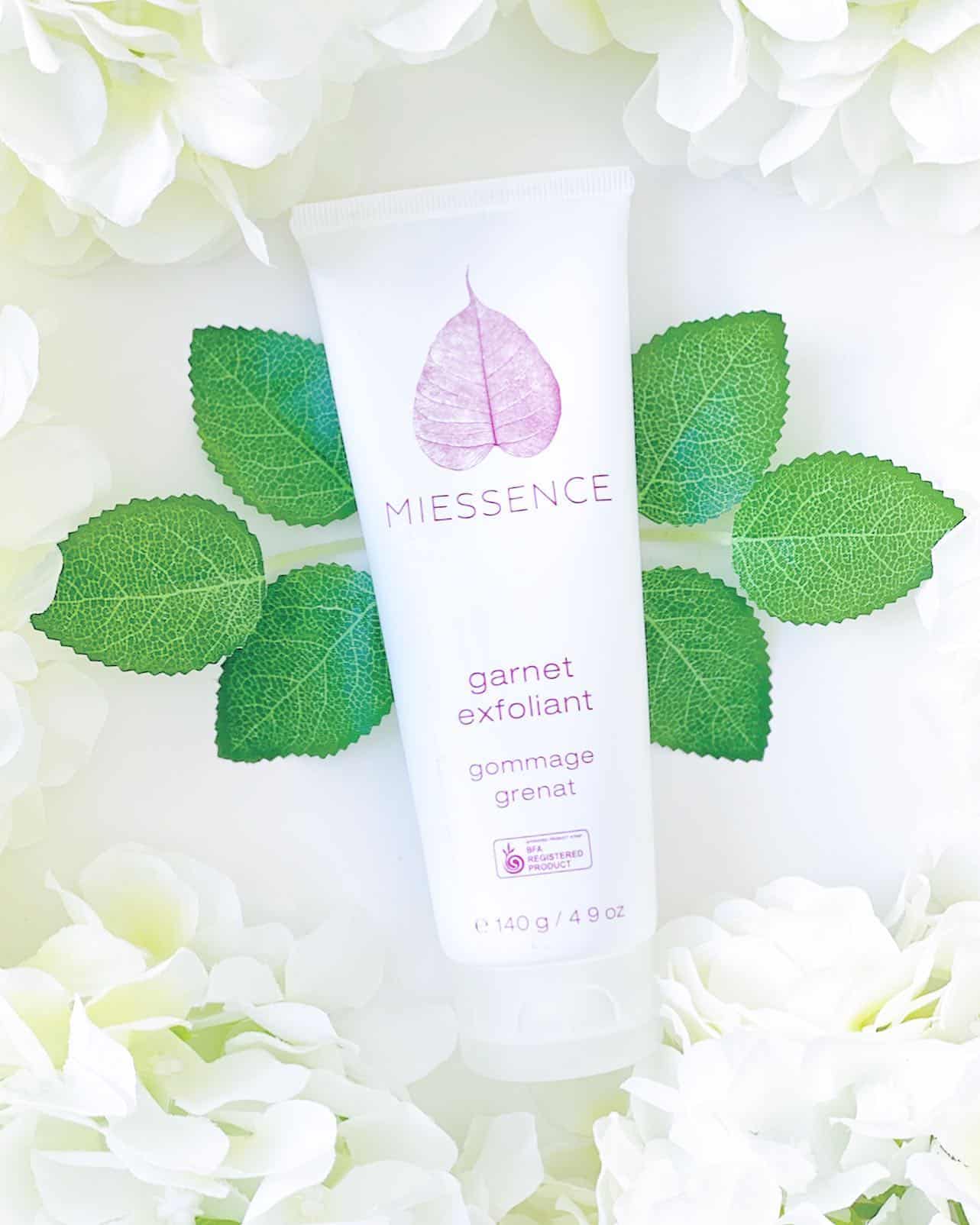 Miessence organic scrub made with safer ingredients