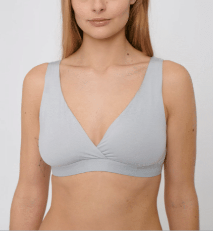 Cottonique Hypoallergenic Organic Cotton Racerback Pullover Bra