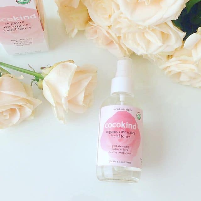 USDA Certified organic facial toner, organic rose water, cocokind rosewater