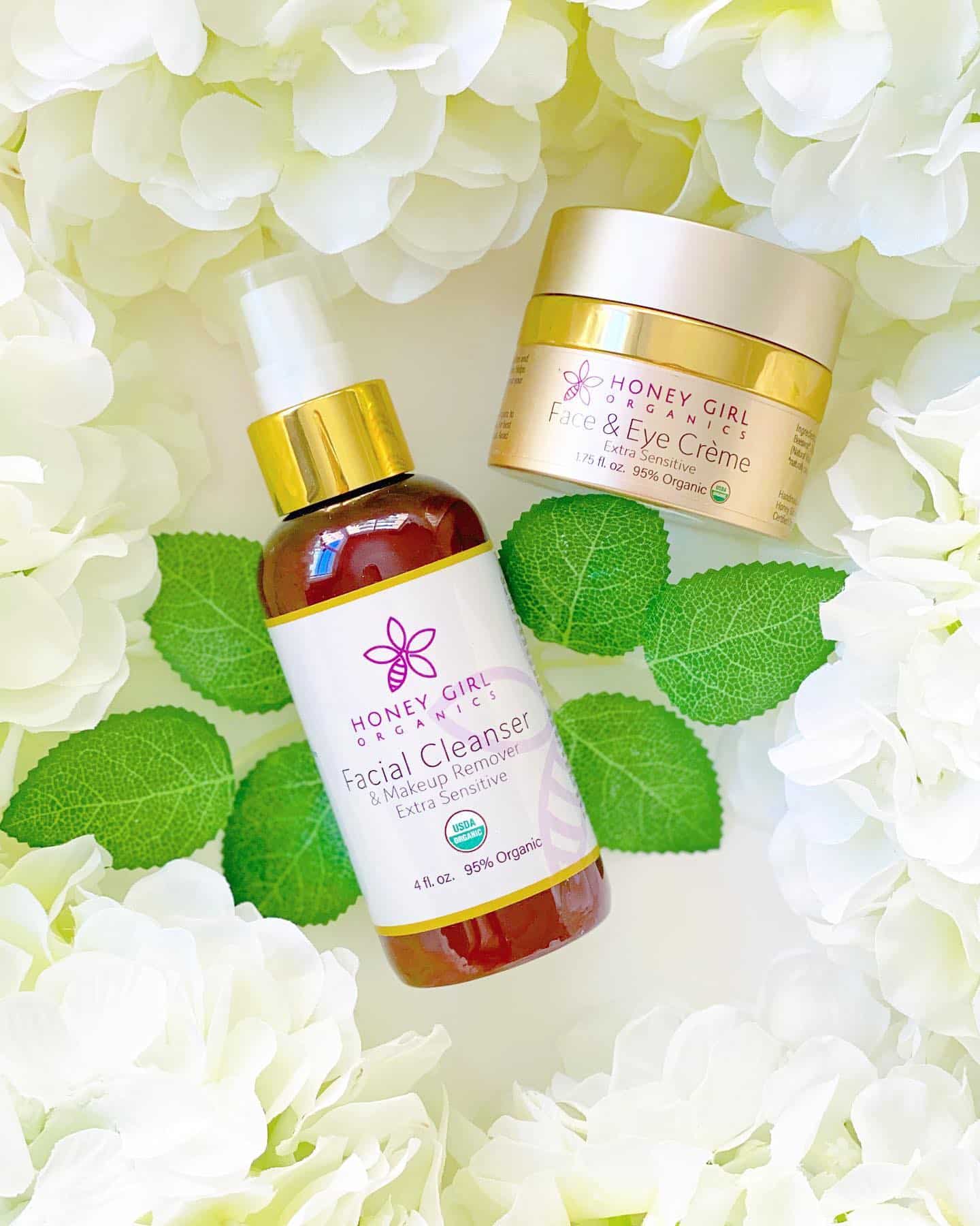 Honey Girl Organics USDA Certified Organic face and cleanser