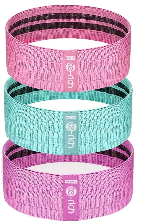 Eco Resistance bands pink, non-toxic, pretty organic girl