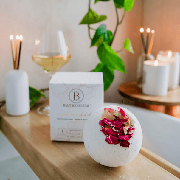 USDA Certified organic bath bombs, the best organic valentine's day bath bombs